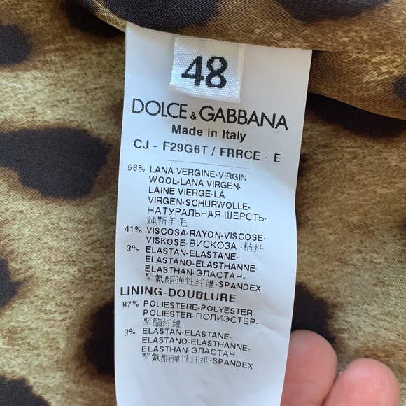 Dolce & Gabbana authentic navy/black blazer size L  like new ! - Picture 7 of 12